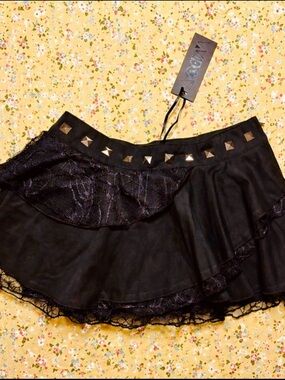 Ruffle and Lace Skirt